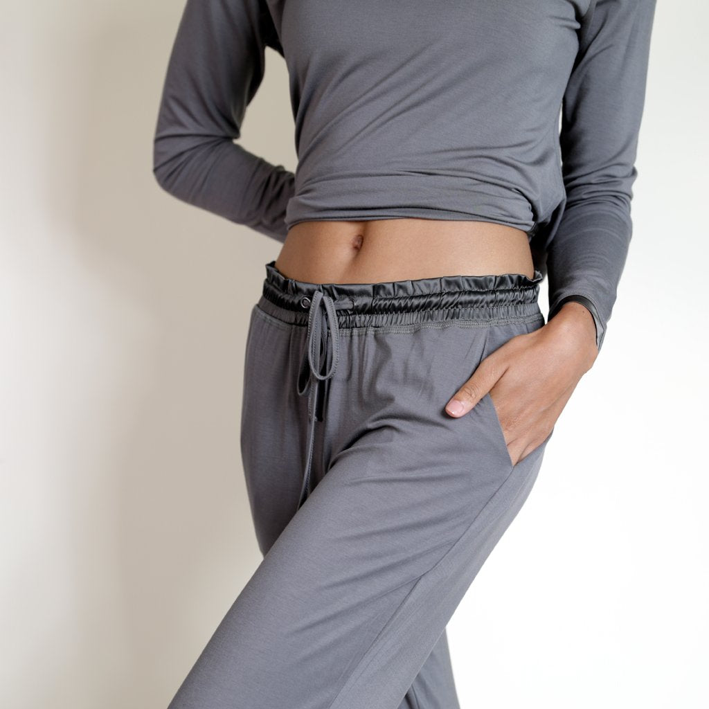 Bamboo Capri Pants - Earl Gray – The Truffle Pig