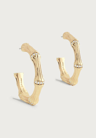 Bamboo Hoop Earrings