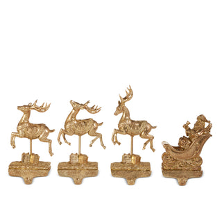 Santa and Reindeer Stocking Holders