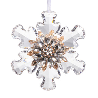 Acrylic Snowflake Brooch Ornament