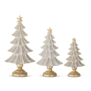 Gold Glittered Christmas Trees