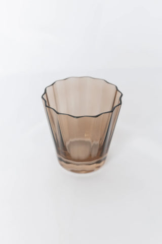 Amber Smoke Estelle Sunday Low Ball Glass