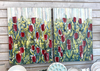 "Spring's First Kiss I" Painting