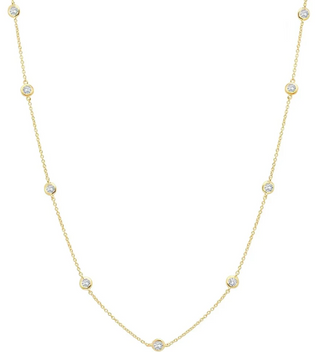 36" Bezel Set Necklace