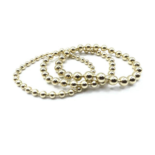 14k Gold Filled 6mm+2mm+6mm Simple Waterproof Dimension Bracelet