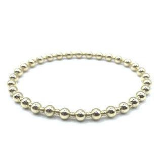 14k Gold Filled 4mm+2mm+4mm Simple Waterproof Dimension Bracelet