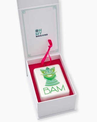 Mint Dragon Holiday Ornament