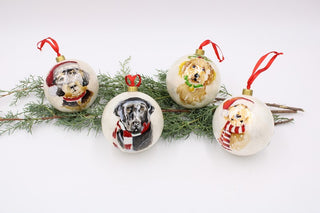 Hand-painted Dog Ornaments