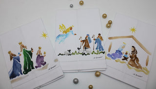 Hand-painted Tea Towels