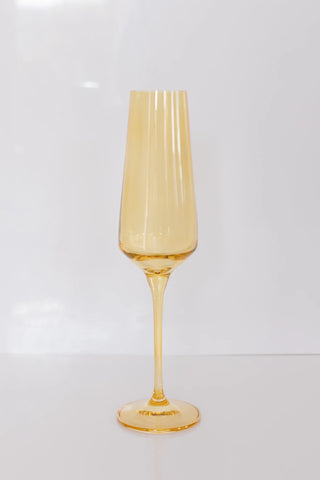 Yellow Estelle Colored Champagne Flute
