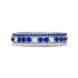 Sapphire and Clear Stunning Stacks Set