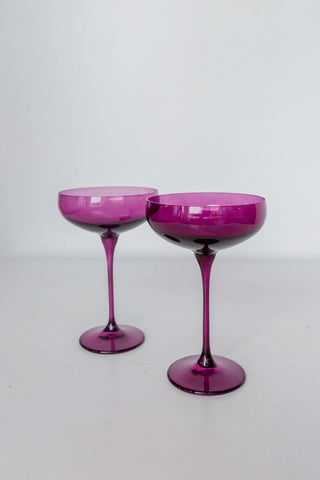 Amethyst Estelle Colored Champagne Coupe