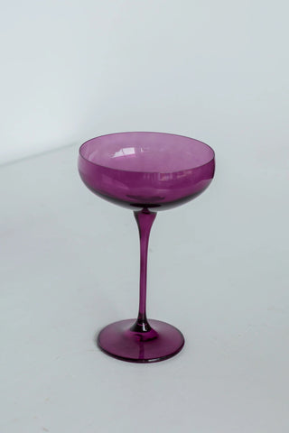 Amethyst Estelle Colored Champagne Coupe