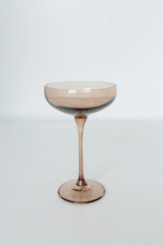 Amber Smoke Estelle Colored Champagne Coupe
