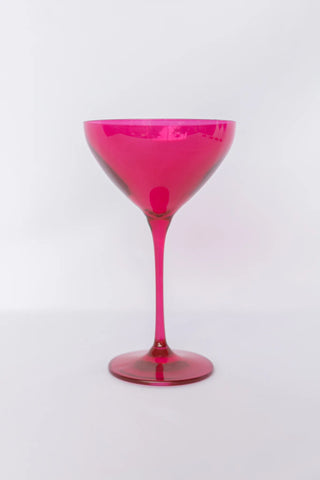 Fuchsia Estelle Colored Martini Glass