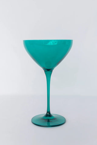 Emerald Green Estelle Colored Martini Glass