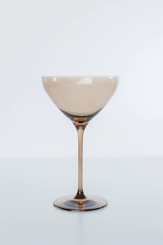 Amber Smoke Estelle Colored Martini Glass