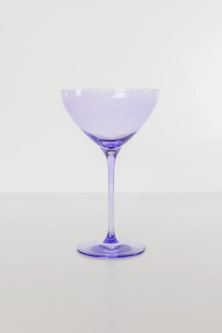 Lavender Estelle Colored Martini Glass