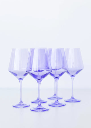 Lavender Estelle Stemmed Wine Glass