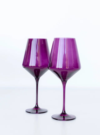 Amethyst Estelle Stemmed Wine Glass