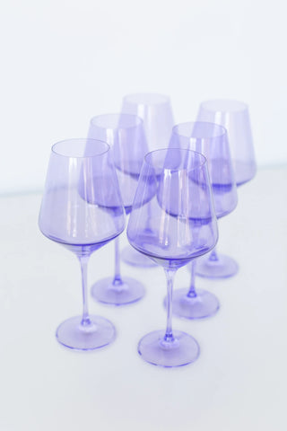 Lavender Estelle Stemmed Wine Glass
