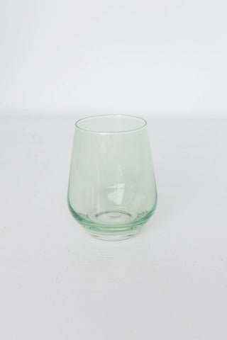 Mint Green Estelle Stemless Wine Glass