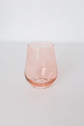 Blush Estelle Stemless Wine Glass