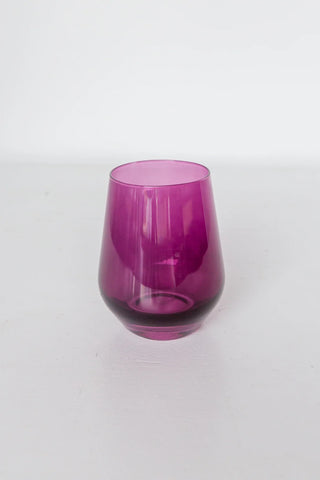Amethyst Estelle Stemless Wine Glass