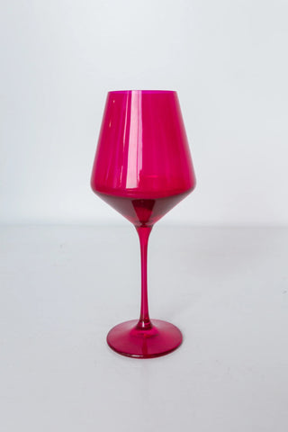 Fuchsia Estelle Stemmed Wine Glass