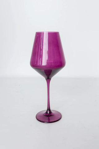 Amethyst Estelle Stemmed Wine Glass