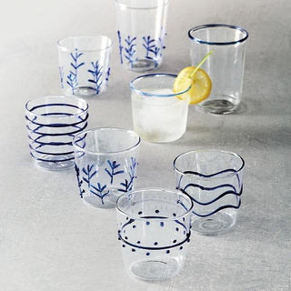 Applique Blue Dotty DOF Glass