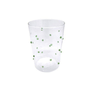 Applique Green Dotty Glass