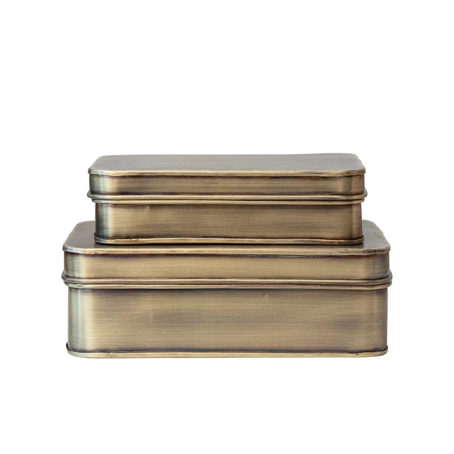 Antique Brass Metal Box – The Truffle Pig