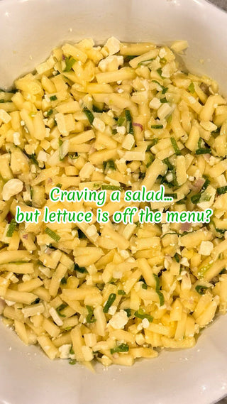 Apple & Manchego Salad with Lemon Balsamic