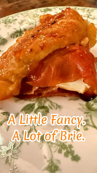 Peach & Bacon Jam Brie Crescent Rolls