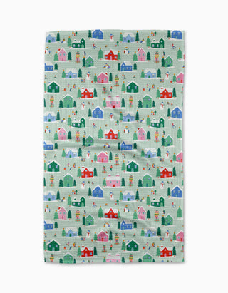 Geometry - Winter Magic Tea Towel