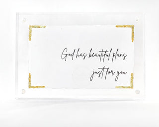 Beautiful Plans (4×6″ Acrylic Frame)