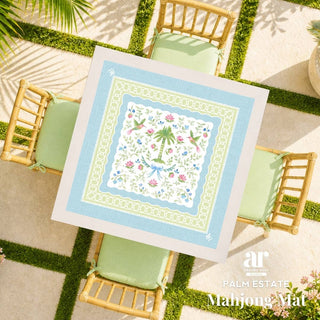 Palm Estate Mahjong Mat | Garden Tropical