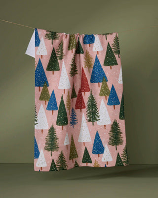 Geometry - Snowdrift Pines Tea Towel