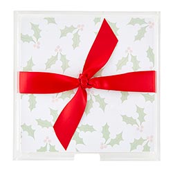 Mistletoe Notepad w/acrylic tray