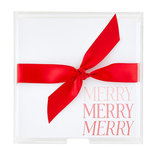 Merry Notepad w/acrylic tray