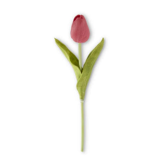 Red Real Touch Mini Tulip Stem