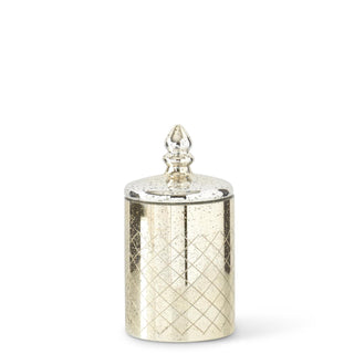 Mercury Glass Jar with Lid