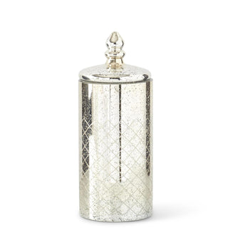 Mercury Glass Jar with Lid