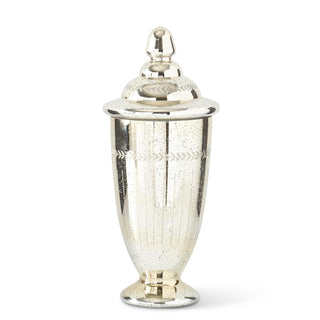 Mercury Glass Jar with Lid