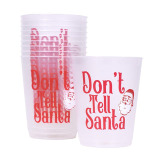Don't Tell Santa Party Cups