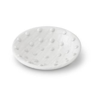 Raised Polka Dot Glazed Plate and Vase