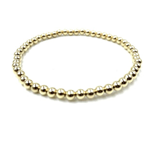 Karma 14k Gold Filled 3mm Simple Stretch Bracelet