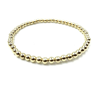 Karma 14k Gold Filled 5mm Simple Stretch Bracelet