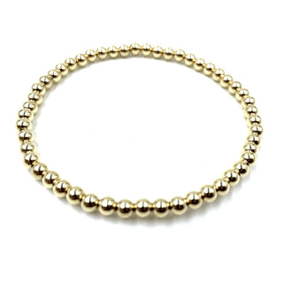 Karma 14k Gold Filled 3mm Simple Stretch Bracelet